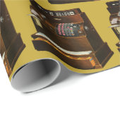 Antieke kassa, vintage detailhandelszaak cadeaupapier (Rol Hoek)