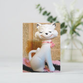 Antieke Kat Briefkaart (Staand voorkant)
