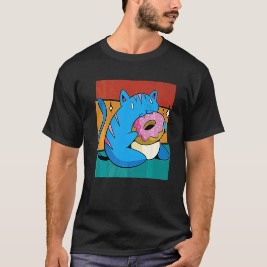 Antieke Kat Donut T-shirt (Voorkant)