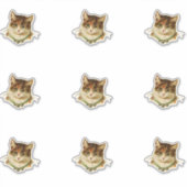 Antieke Kat Sticker (Voorkant)