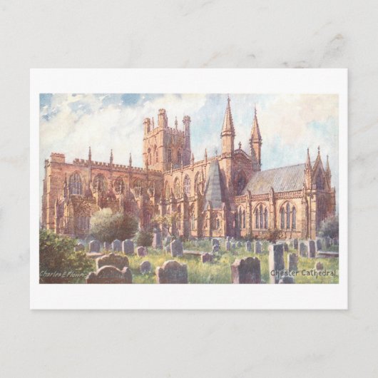 Antieke Kathedraal van Chester Briefkaart (Voorkant)
