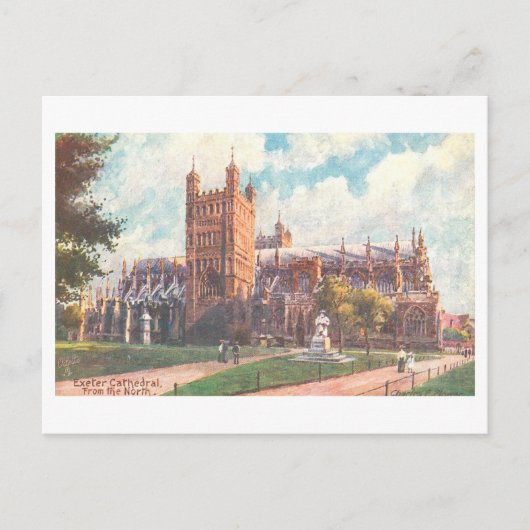 Antieke Kathedraal van Exeter Briefkaart (Voorkant)