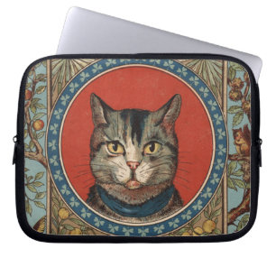 Antieke kattenleven voor Kitty Cat Klassieke Victo Laptop Sleeve