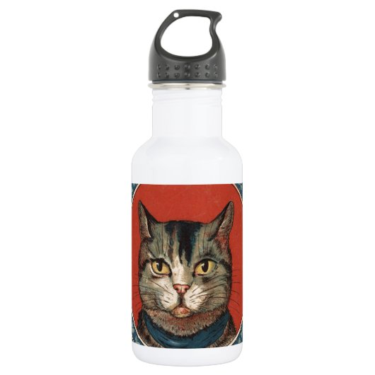 Antieke kattenleven voor Kitty Cat Klassieke Victo Waterfles (Voorkant)