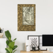 Antieke Kelmscott Press William Morris Rand Poster (Thuiskantoor)