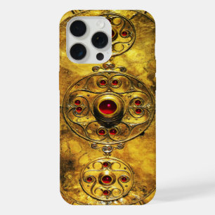 ANTIEKE KELTISCHE KRIJGER SCHILD MET ROBIJNEN EDEL iPhone 15 PRO MAX CASE