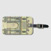 Antieke Kerkdeur Toegang Renaissance Architectuur Bagagelabel (Voorkant (horizontaal))