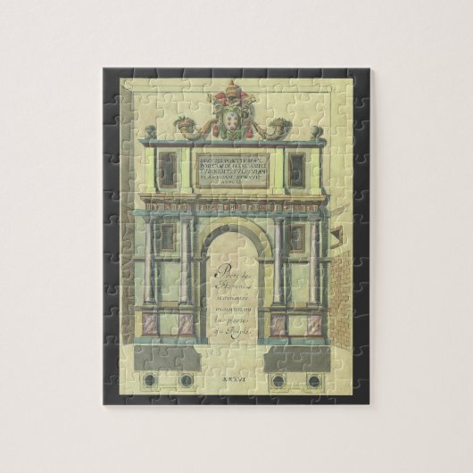 Antieke Kerkdeur Toegang Renaissance Architectuur Legpuzzel (Verticaal)