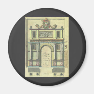 Antieke Kerkdeur Toegang Renaissance Architectuur Magneet