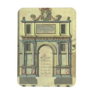 Antieke Kerkdeur Toegang Renaissance Architectuur Magneet