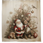 Antieke Kerstman Douchegordijn (Voorkant)