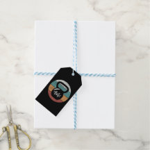 Antieke kettlebell met op maat gemaakte monogram n