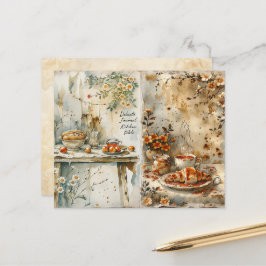 Antieke Keuken Scrapbook Papier Voor Ontbijt
