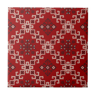 Antieke Kilim Kussen, Decorative Turkse Marokkaans Tegeltje