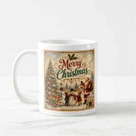 antieke kinder kerst mok 