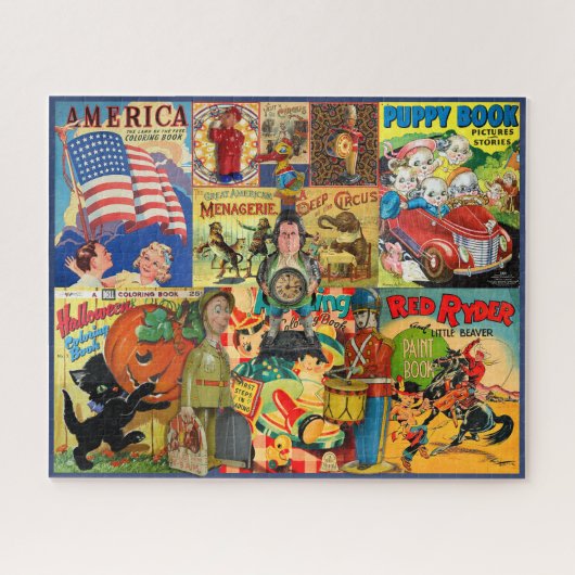 ANTIEKE KINDERSPEELGOED EN BOEKEN PUZZEL (Horizontaal)