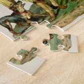 Antieke Kinderwagen met Hond Legpuzzel (Zijkant)