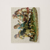 Antieke Kinderwagen met Hond Legpuzzel (Verticaal)