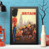 Antieke King's British Royal Guard Groot-Brittanni Poster