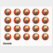 Antieke King's British Royal Guard Groot-Brittanni Ronde Sticker (Vel)