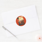 Antieke King's British Royal Guard Groot-Brittanni Ronde Sticker (Envelop)