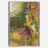 Antieke Kip Carl Jutz 1899 Deken (Voorkant Verticaal)