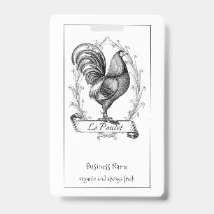 Antieke Kip Pluimveehouderij Badge