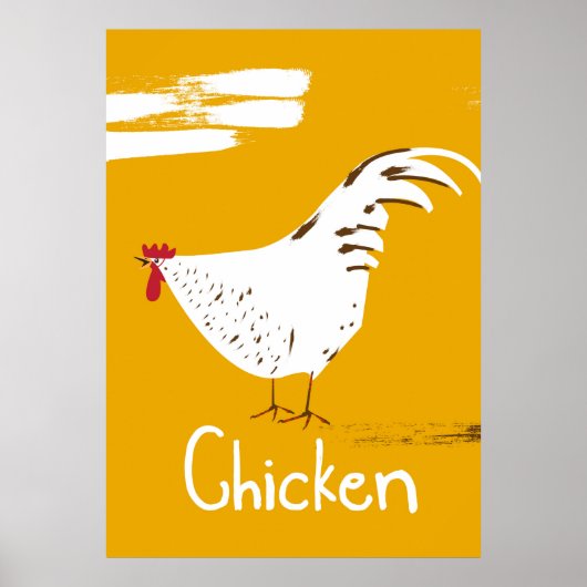 Antieke Kip Poster (Voorkant)