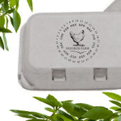 Antieke Kippenboerderij ⎢Eierdoos Stempel