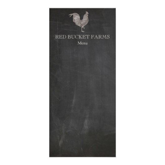 Antieke kippenboerderij  reclamekaart (Voorkant)