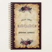 Antieke Klassieke Altviool Oefenschema Agenda (Voorkant)