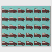 Antieke Klassieke Auto Verjaardag Cadeaupapier (Vlak)