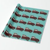 Antieke Klassieke Auto Verjaardag Cadeaupapier (Uitgerold)