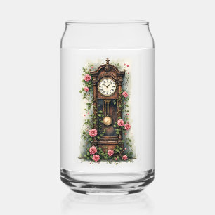 Antieke klimrozen staande klok blikvorm glas