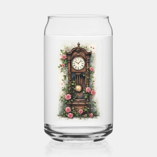 Antieke klimrozen staande klok blikvorm glas (Voorkant)