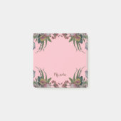 Antieke klok met bloemen post-it® notes (Voorkant)