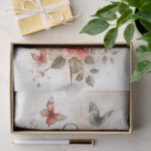Antieke klok met handschrift voor decoupage tissuepapier (Geschenk)