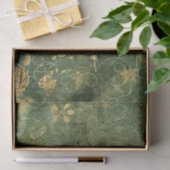 Antieke Klokwerk Smaragdgroene Steampunk Tissuepapier (Geschenk)