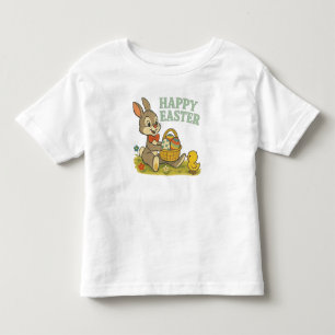 Antieke Konijn Paasei/Lente Kinder Shirts