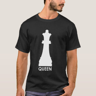 Antieke Koningin Schaakstuk Schaakliefhebber T-shirt