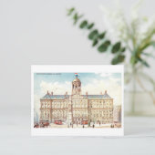 Antieke Koninklijk Paleis, Amsterdam Briefkaart (Staand voorkant)