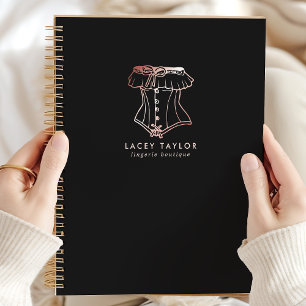 Antieke korset logo lingerieboetiek bedrijf planner