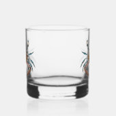 Antieke krab ontwerp whisky glas (Links)