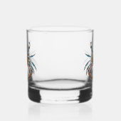 Antieke krab ontwerp whisky glas (Rechts)