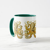 Antieke Kraken, Octopus Gamochonia, Ernst Haeckel Mok (Voorkant links)
