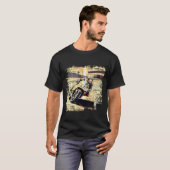 Antieke Krant Motorracewedstrijden T-shirt (Voorkant volledig)