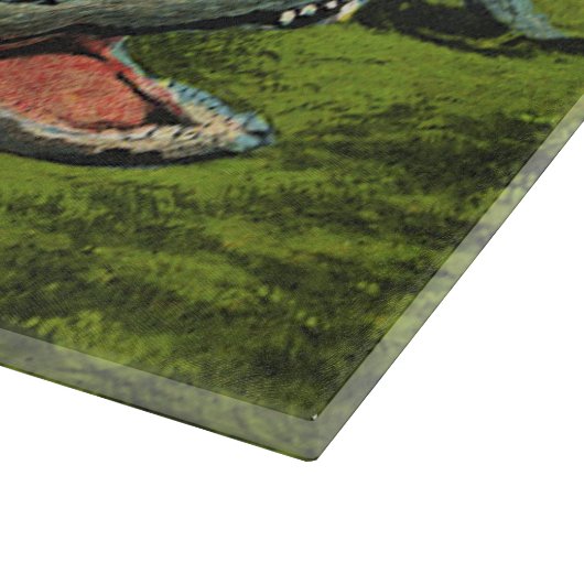 Antieke Krokodillen, Zeedieren Reptielen Dieren Snijplank (Hoek)