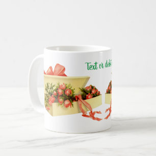 Antieke Kunstcadeaudoos met Rozen Persoonlijk Koffiemok