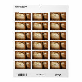 Antieke Landelijke Boom Bruiloft Etiket (Full Sheet)