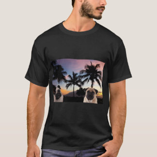 Antieke Landelijke Robuuste Hemel Pug Hond Cadeau T-shirt